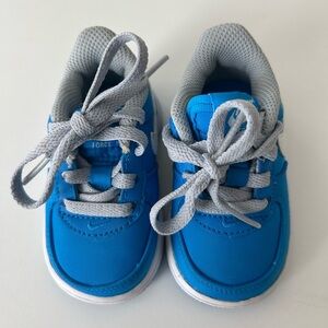 NWOB Nike Air Force One Toddler Infant Shoes 596730-400 Leather Blue Size 3 C
